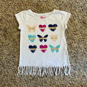Girls Epic Threads Fringe T-Shirt